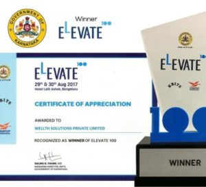 Selected as Elevate best 100 Startups